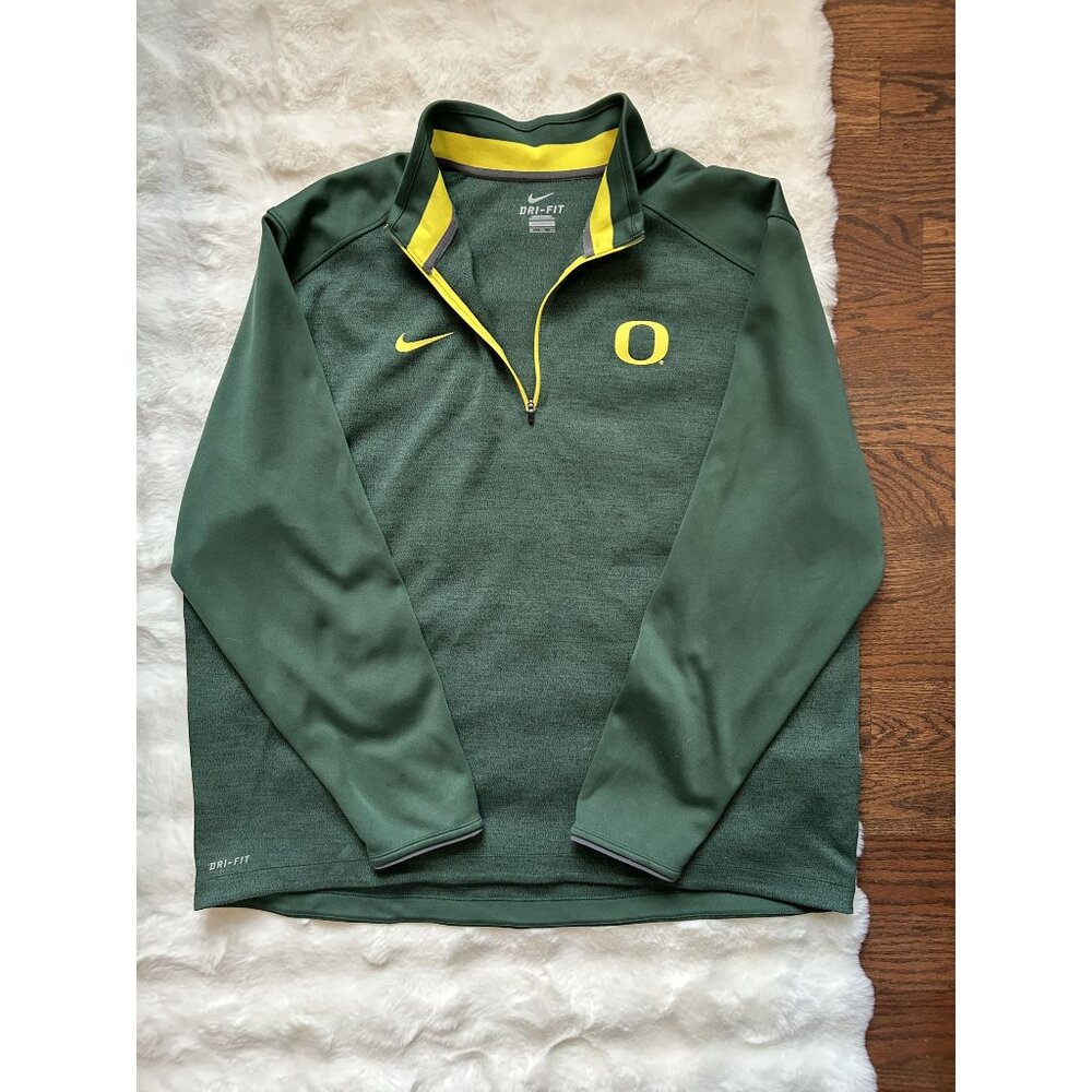 Nike Football Oregon Quarter Zip Size 3XL